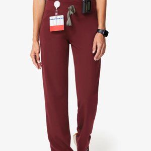 Figs Burgundy XS Livingston Pants